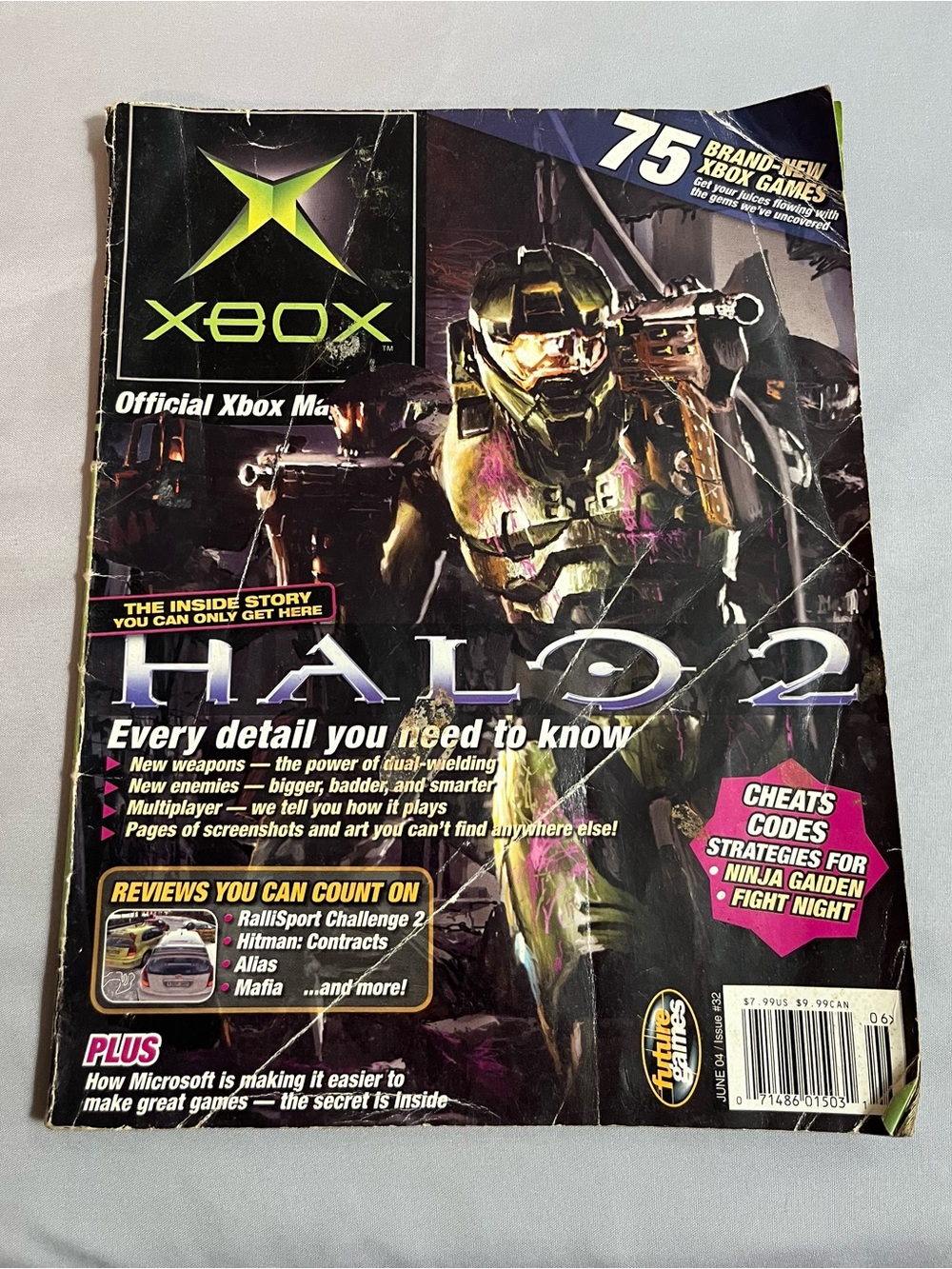 Vintage Xbox Magazine June/2004 Two Magic Words Halo 2 Issue 32 Video Game